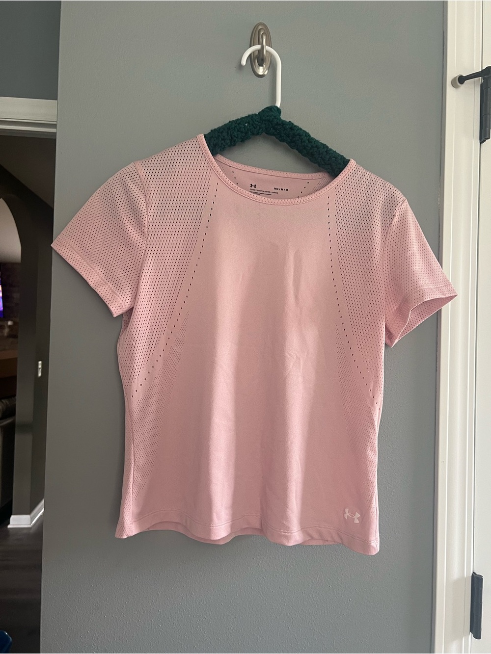Women's Under Armour Light Pink Short Sleeve Performance Tee